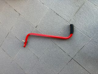 Barra aprendizaje bicicleta roja