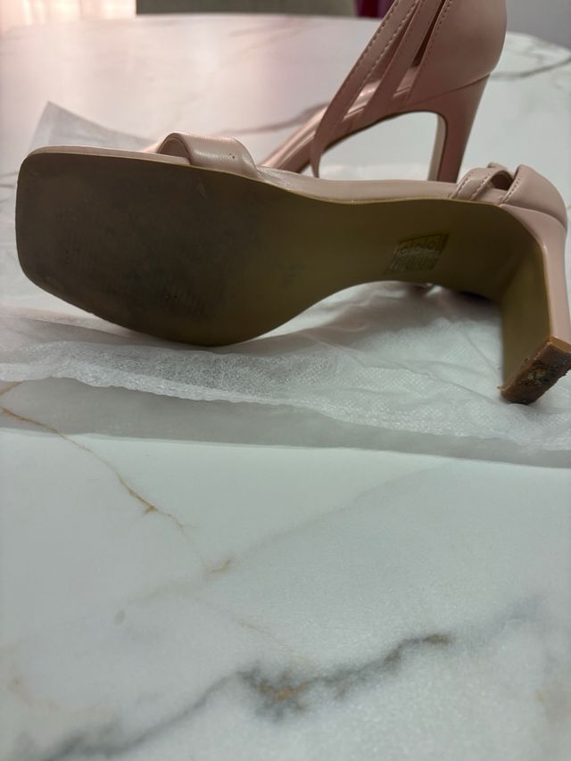 Sandalias tacón Tulipano rosas