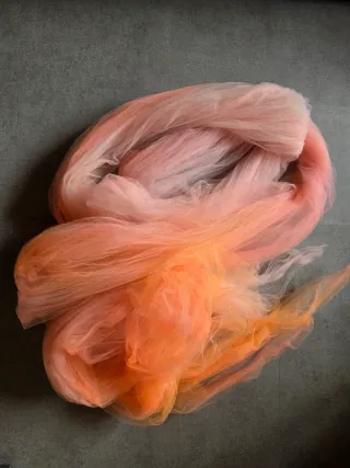Tulle rosa arancio