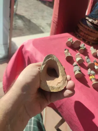 Figura Belén Antigua Mujer Cesta Huevos