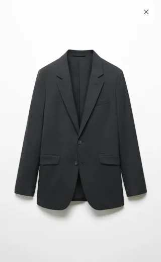 Traje slim fit negro sin estrenar talla S