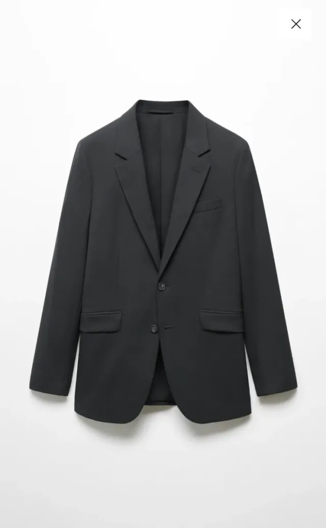 Traje slim fit negro sin estrenar talla S