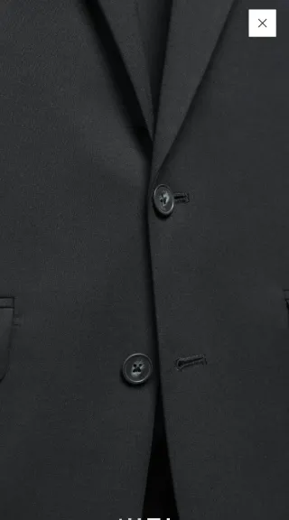 Traje slim fit negro sin estrenar talla S