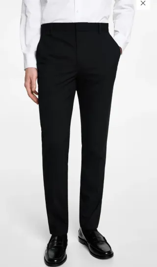 Traje slim fit negro sin estrenar talla S