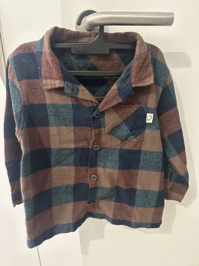 Camisa cuadros infantil