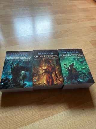 pack tres primeros libros juego de tronos