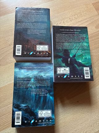 pack tres primeros libros juego de tronos