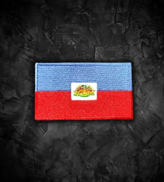 Haití 🇭🇹 parche bandera termoadhesiva