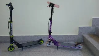 Patinetes Decathlon Morado y Negro