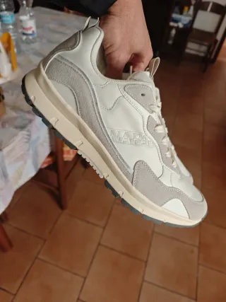 Napapijri Sneakers Uomo 45 Beige/Bianco Nuove