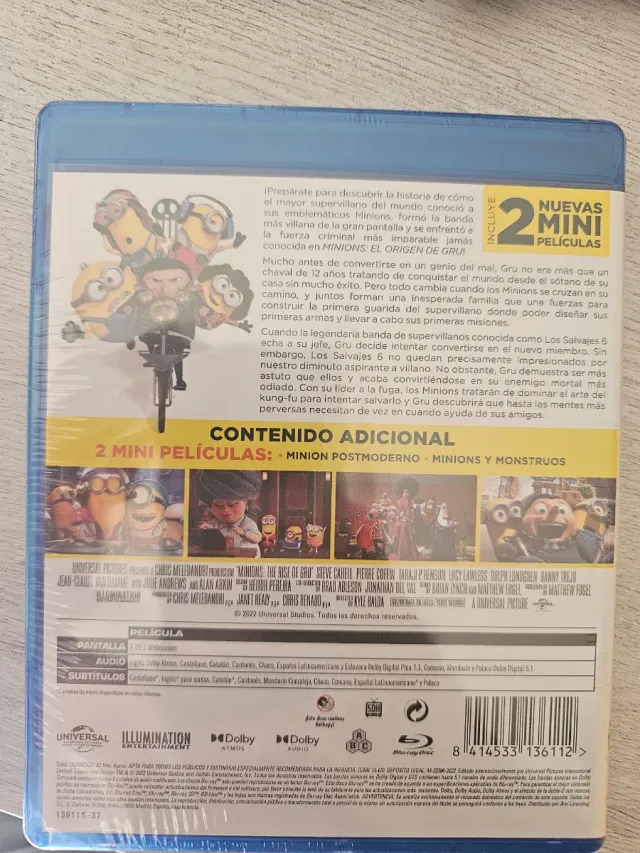 Minions: El Origen de Gru Blu-ray
