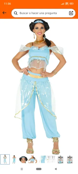 Disfraz Yasmin (Princesa del Desierto) Talla S