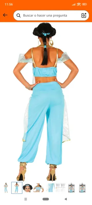 Disfraz Yasmin (Princesa del Desierto) Talla S