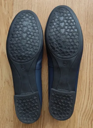 Manoletinas mujer azul