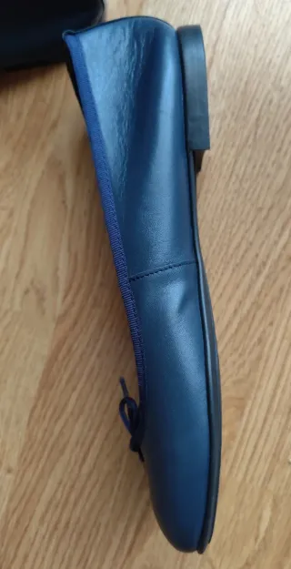 Manoletinas mujer azul