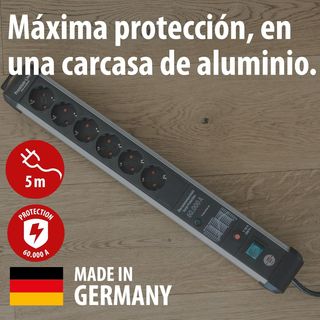 Cable alargador Brennenstuhl Premium de 6 enchufes