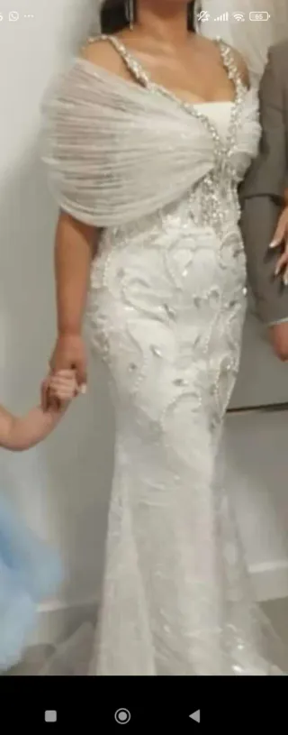 Vestido de blanco boda gitana