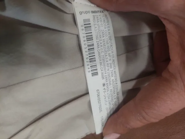 Jaqueta de Couro Zara Marrom Tamanho L