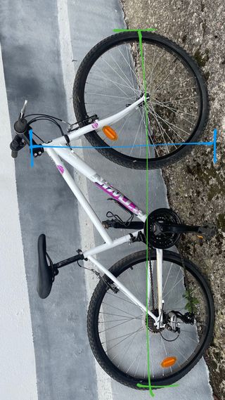 Bicicleta BTT Btwin Blanca