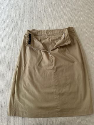 falda asimetrica zara