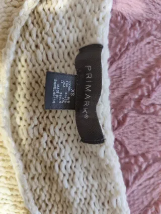 Jersey de rayas Primark beige y blanco