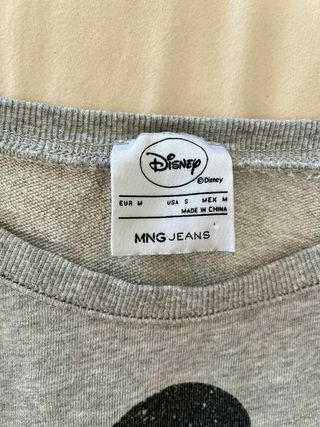 Sudadera Disney Mickey Mouse Gris Talla M
