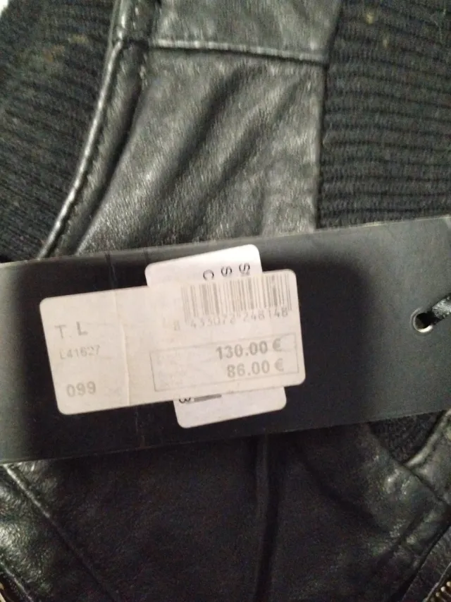 Chaleco Piel Pepe Jeans Negro Nuevo