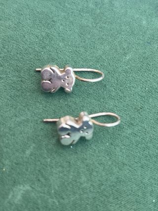 Pendientes Oso Tous Plata