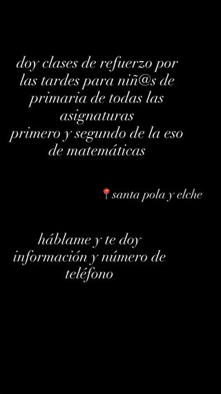 Clases particulares y de refuerzo