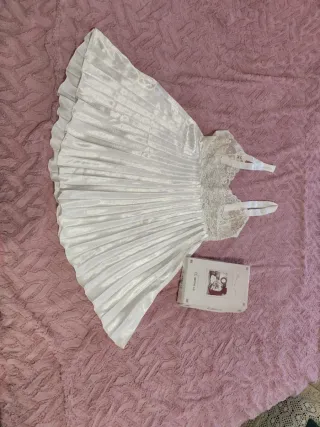 Camisón de encaje blanco talla 48