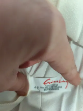 Camisón de encaje blanco talla 48