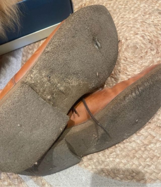 Zapatos de vestir de cuero marrón