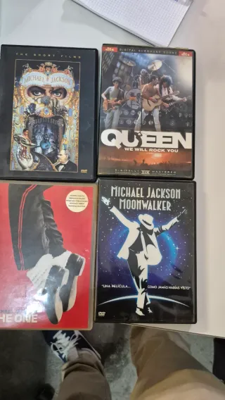 DVDs Michael Jackson y Queen