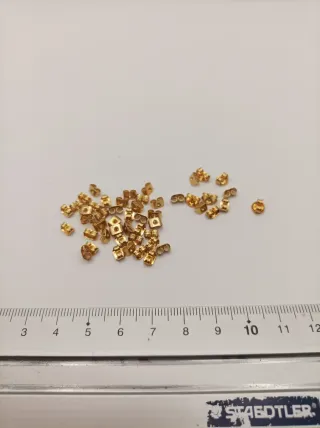 Lote 40 Tapas Pendientes Doradas