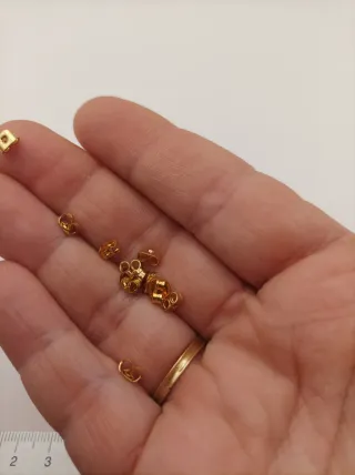 Lote 40 Tapas Pendientes Doradas