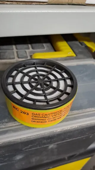 4 Filtri ricambio maschera antigas diam. 7cm