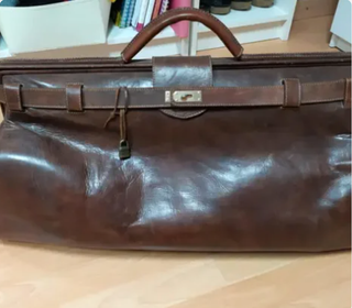 Bolso de viaje vintage de cuero