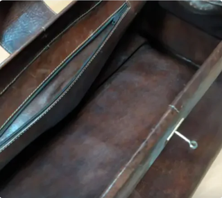 Bolso de viaje vintage de cuero