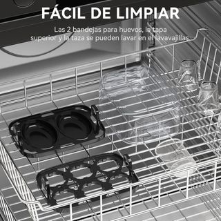 YASHE Cocedor de Huevos, 400 W Cocedor 6 huevos.