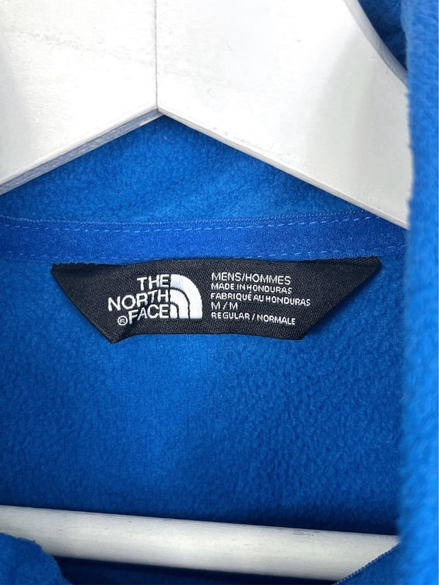 Fodera in pile The North Face con ricamo retro blu Y2K