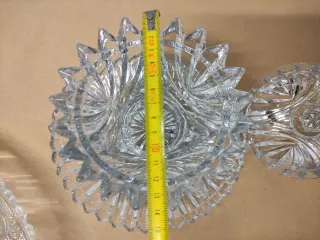 Bombonera/azucarera cristal antiguo tallado.