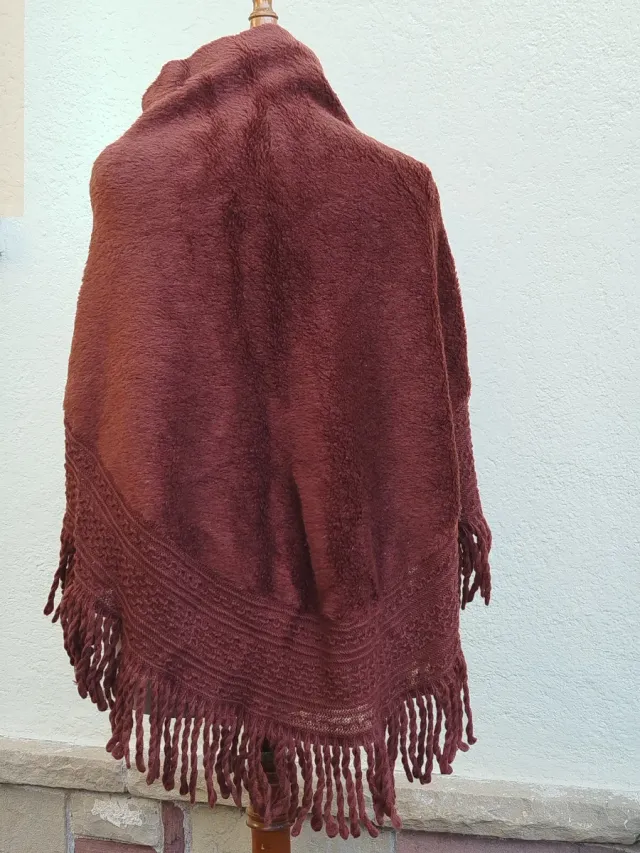Mantón de lana 3 puntas