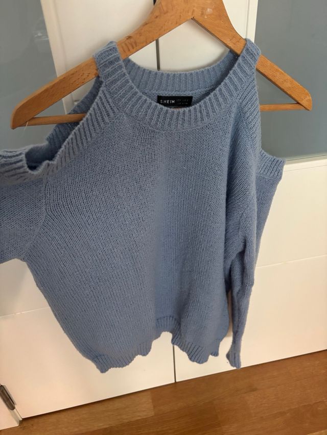 Jersey SHEIN Celeste Hombros