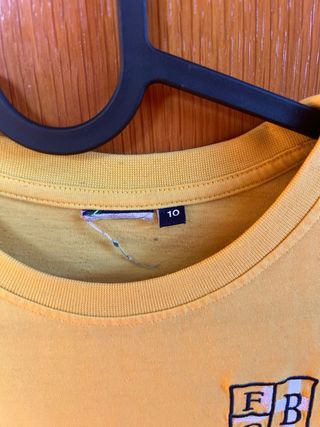 camiseta de 10 años colegio Berriz.