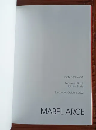 MABEL ARCE. CATÁLOGO PINTURA. SANTANDER.