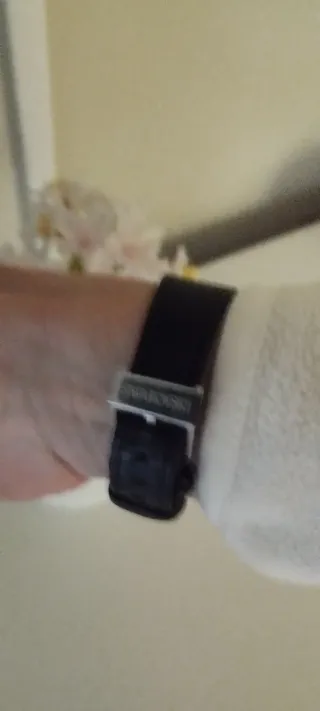 Reloj Swarovski Plata y Negro