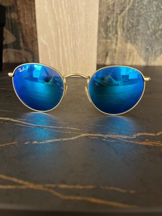 Gafas de Sol Ray-Ban Polarizadas Azul Dorado