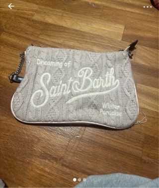 Borsa Saint Barth Beige/Rosa