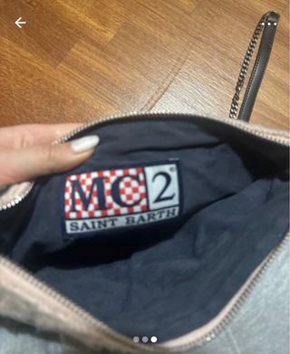 Borsa Saint Barth Beige/Rosa