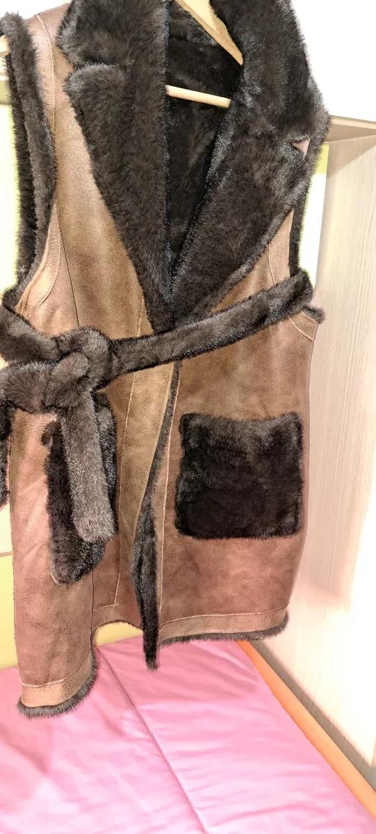 Chaleco reversible piel sintética